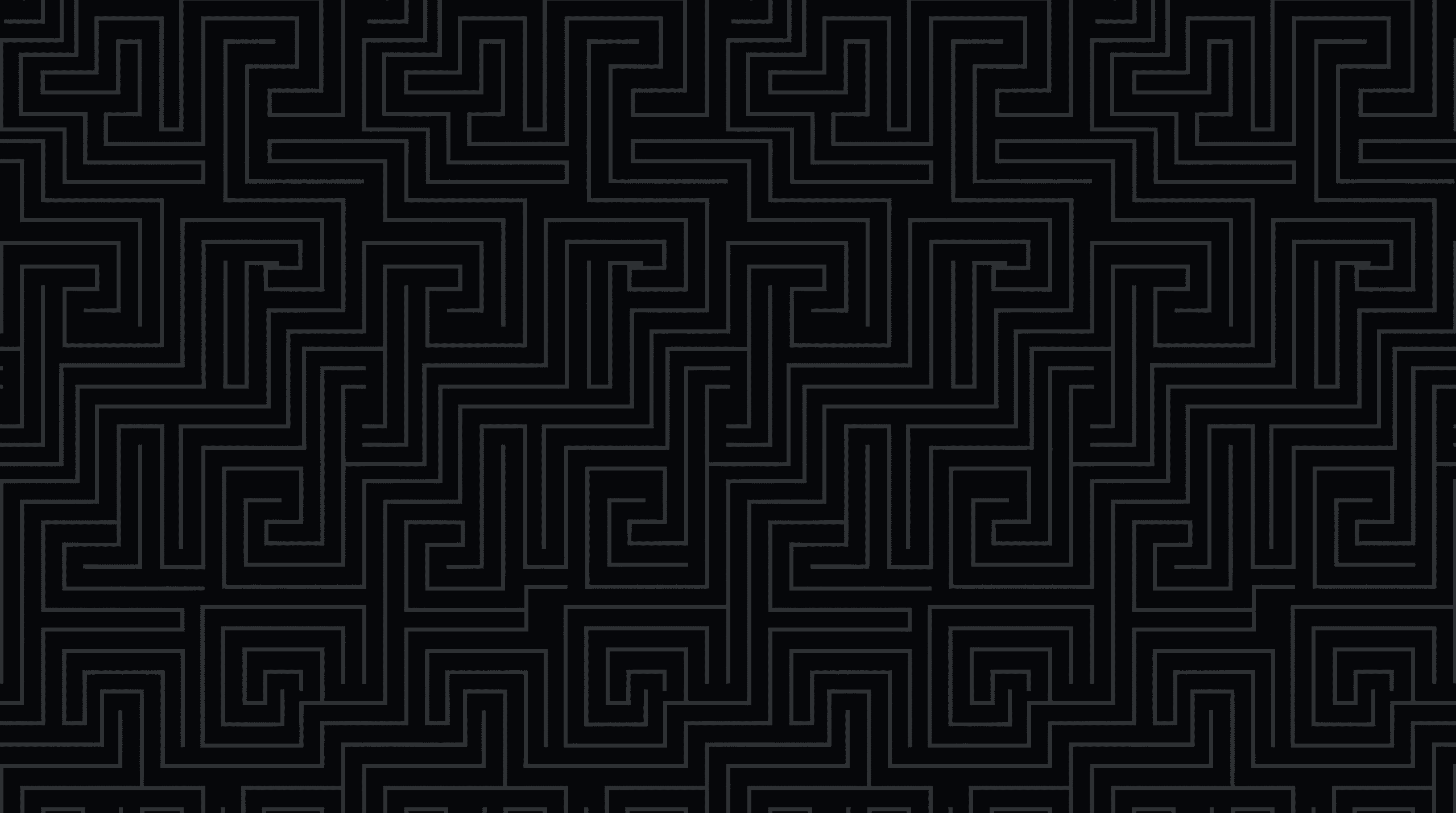 Image background depicting an Interlocking "Meander" Grid inspired by stepped fret patterns