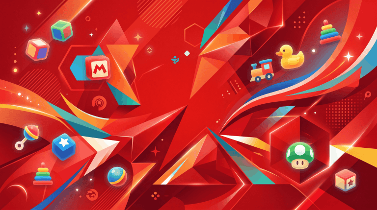 Ai generated image background inspired by Nintendo themes.