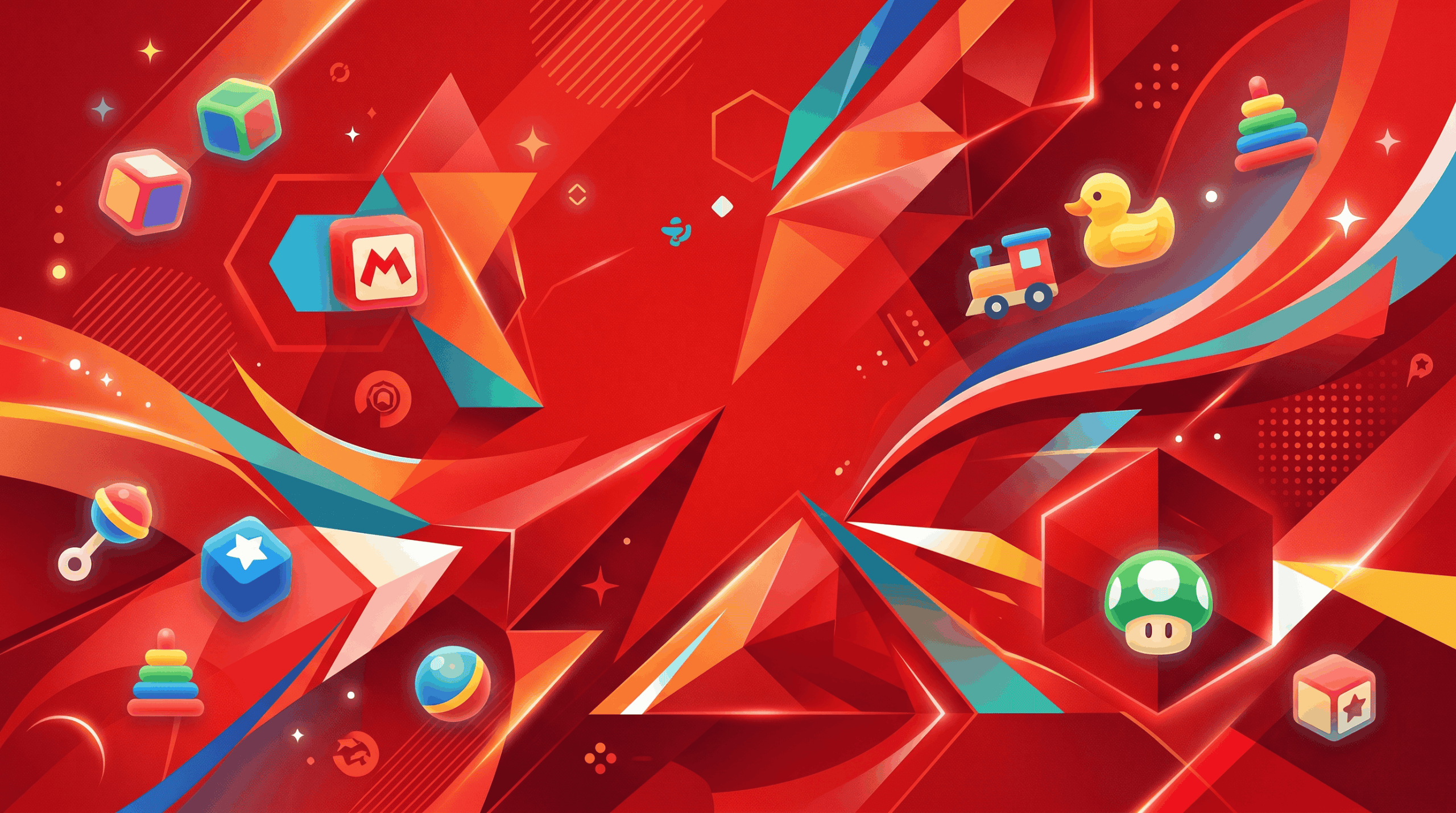 Ai generated image background inspired by Nintendo themes.