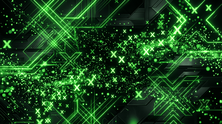 Ai generated image background inspired by Xbox themes.